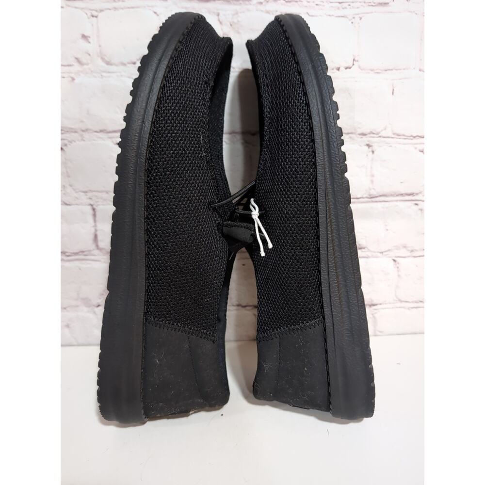 Hey Dude Wendy Funk Mono Shoes Womens Size 11 Black Canvas Moccasins 40065-001 - Picture 4 of 10